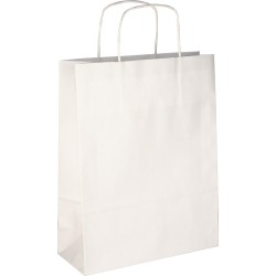 PS203G002 Papiertasche mit Papierkordel EKO PLUS weiß glatt