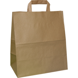 PP108G001 Papiertasche mit gefaltetem Papierhenkel