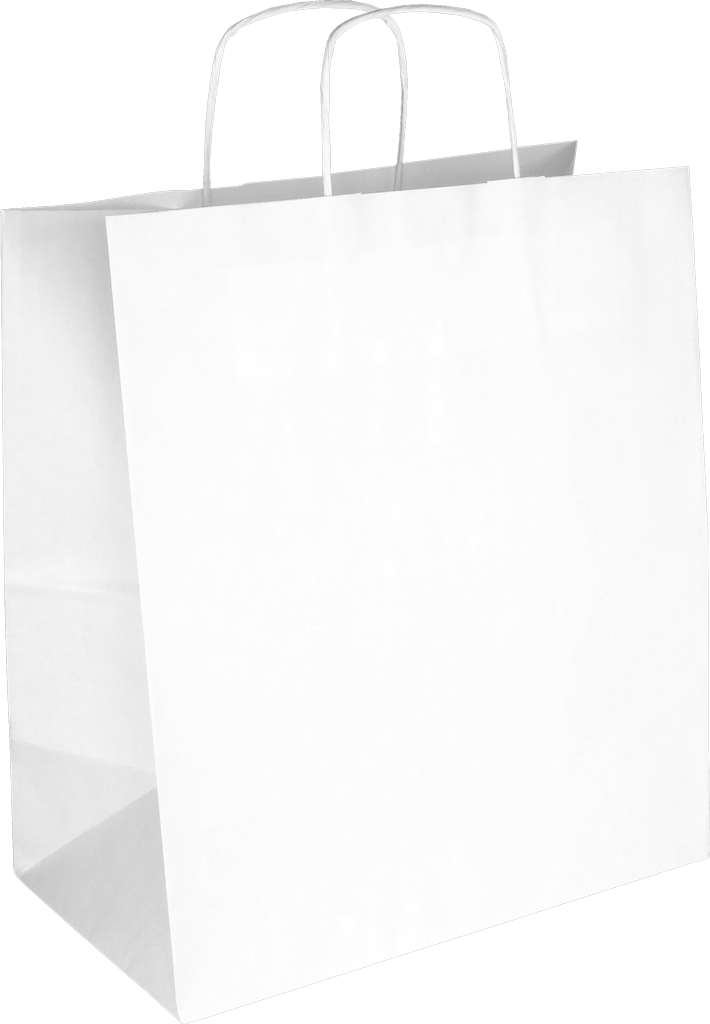 PS206G002 Papiertasche mit Papierkordel EKO PLUS weiß glatt