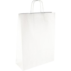 PS208G002 Papiertasche mit Papierkordel EKO PLUS weiß glatt