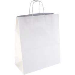 PS209G002 Papiertasche mit Papierkordel EKO PLUS weiß glatt