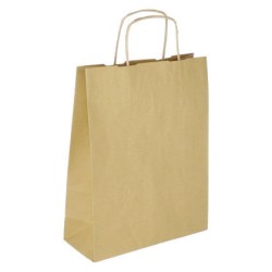 PS103G001 Papiertasche mit Papierkordel EKO PLUS braun glatt.