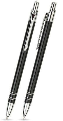 B-01 Kugelschreiber. Schwarz - glänzend.