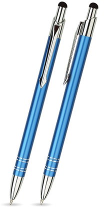 BT-10A Kugelschreiber Touch Pen. Blau - matt.