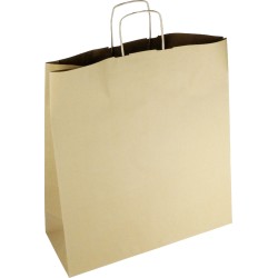 PS116G001 Papiertasche mit Papierkordel EKO PLUS braun/glatt