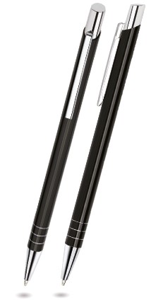 FIT-01 Kugelschreiber FIT. Schwarz - glänzend.