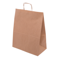 PS112R001 Papiertasche mit Papierkordel EKO PLUS braun gerippt