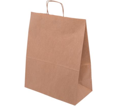 PS112R001 Papiertasche mit Papierkordel EKO PLUS braun gerippt