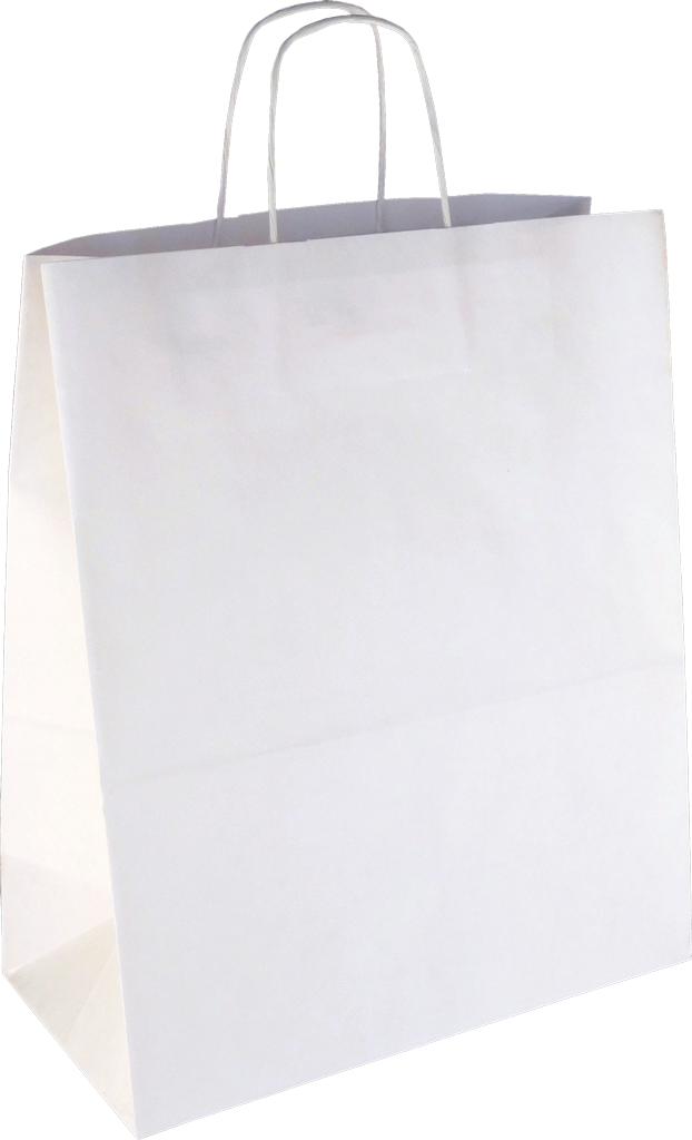 PS211G002 Papiertasche mit Papierkordel EKO PLUS weiß glatt