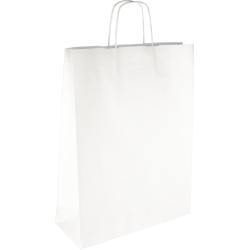 PS207G002 Papiertasche mit Papierkordel EKO PLUS weiß glatt