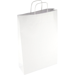 PS212G002 Papiertasche mit Papierkordel EKO PLUS weiß glatt