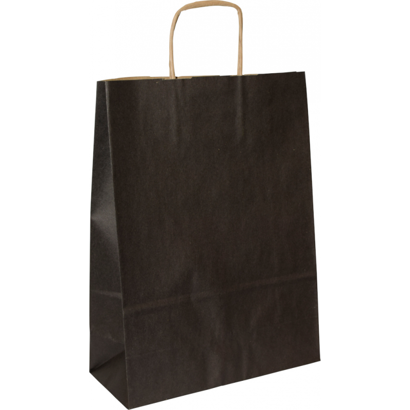PS303G031 Papiertasche mit Papierkordel EKO PLUS schwarz "A4"
