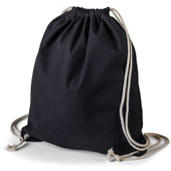 Baumwollrucksack 38x46cm, schwarz, Oeko-Tex STANDARD 100