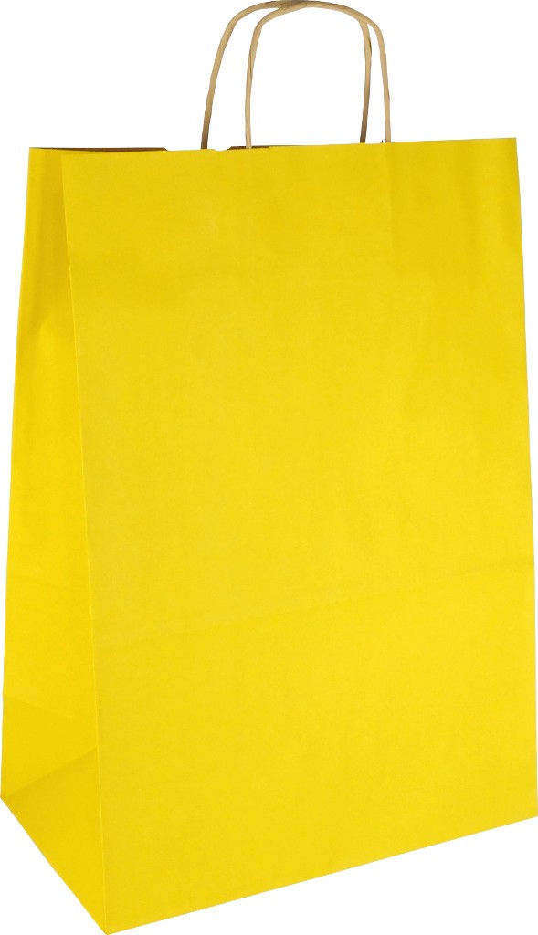 PS307G091 Papiertasche mit Papierkordel EKO PLUS gelb