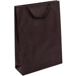 PR304R033 - Papiertasche EKO PRESTIGE mit Textilkordel, schwarz