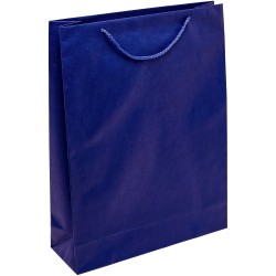 PR304R055 - Papiertasche EKO PRESTIGE mit Textilkordel, marineblau