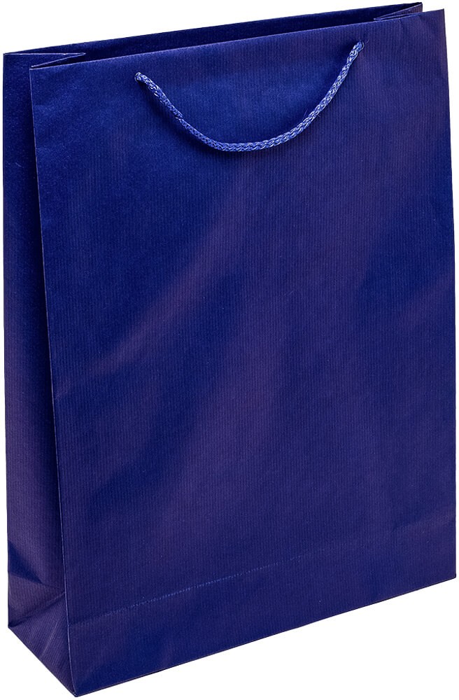 PR304R055 - Papiertasche EKO PRESTIGE mit Textilkordel, marineblau